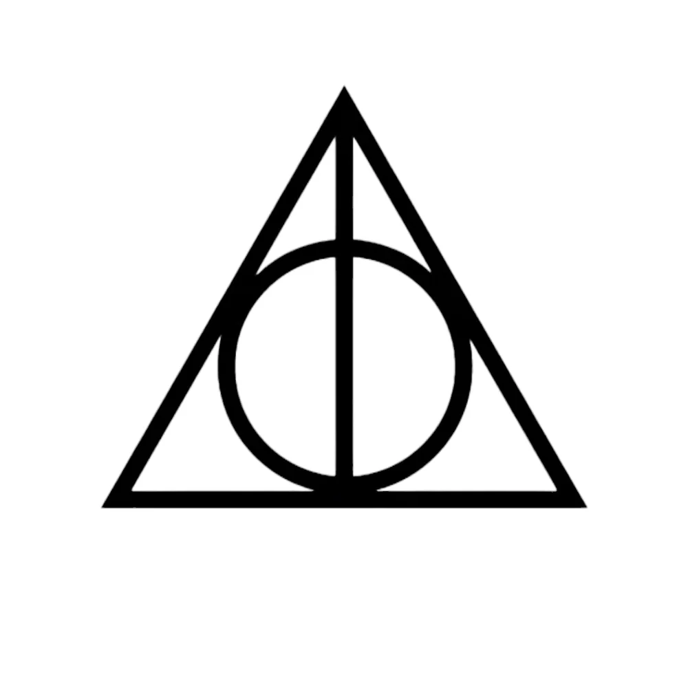 Harry Potter Deathly Hallows Symbol Dark Mark Vinyl Auto Laptop Decal Sticker‎